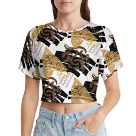 AILLOSA Racerback Tank Top Yuvarlak Yaka Kısa Kol YH-660 Kadın T-shirt