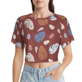 AILLOSA Racerback Tank Top Yuvarlak Yaka Kısa Kol YH-703 Kadın T-shirt
