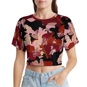 AILLOSA Racerback Tank Top Yuvarlak Yaka Kısa Kol YH-73 Kadın T-shirt