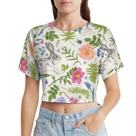 AILLOSA Racerback Tank Top Yuvarlak Yaka Kısa Kol YH-85 Kadın T-shirt