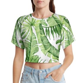 AILLOSA Racerback Tank Top Yuvarlak Yaka Kısa Kol YH-89 Kadın T-shirt