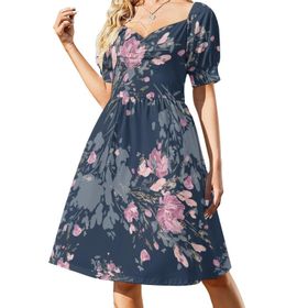 AILLOSA Sweetheart Askılı YH-262 Günlük Kadın Elbise