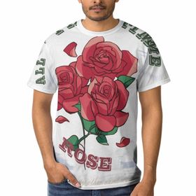 AILLOSA TH-103 3D Baskılı Desenli Kısa Kollu Erkek T-shirt