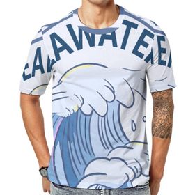 AILLOSA TH-106 Baskılı Desenli Kısa Kollu Unisex T-shirt