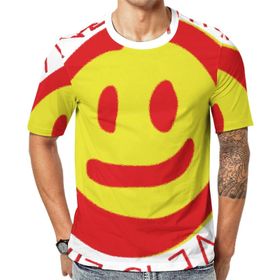 AILLOSA TH-110 Baskılı Desenli Kısa Kollu Unisex T-shirt