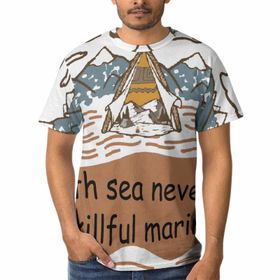 AILLOSA TH-115 3D Baskılı Desenli Kısa Kollu Erkek T-shirt