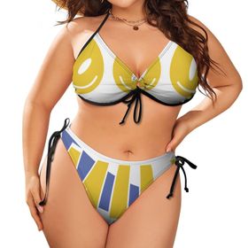 AILLOSA TH-117 Karın Kontrolü İki Parça Büyük Beden Kadın Bikini Seti