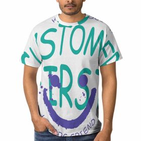 AILLOSA TH-119 3D Baskılı Desenli Kısa Kollu Erkek T-shirt