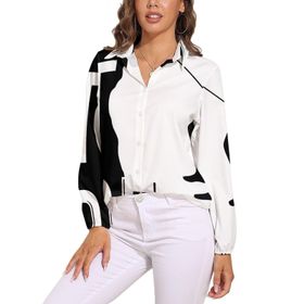 AILLOSA TH-127 V Yaka Kadın Bluz