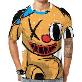AILLOSA TH-128 Baskılı Desenli Kısa Kollu Unisex T-shirt