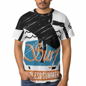 AILLOSA TH-130 3D Baskılı Desenli Kısa Kollu Erkek T-shirt