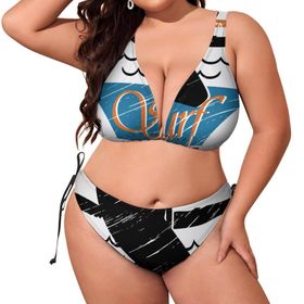 AILLOSA TH-130 Dolgulu İki Parça Büyük Beden Kadın Bikini Seti