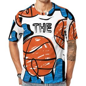 AILLOSA TH-131 Baskılı Desenli Kısa Kollu Unisex T-shirt