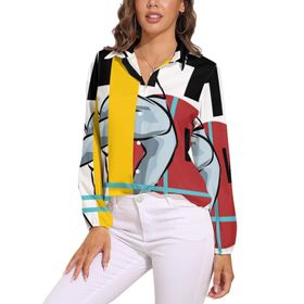 AILLOSA TH-135 V Yaka Kadın Bluz
