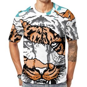 AILLOSA TH-140 Baskılı Desenli Kısa Kollu Unisex T-shirt