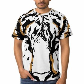 AILLOSA TH-142 Baskılı 3D Desen Beden Erkek T-shirt