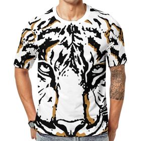 AILLOSA TH-142 Baskılı Desenli Kısa Kollu Unisex T-shirt