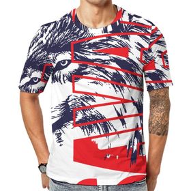 AILLOSA TH-143 Baskılı Desenli Kısa Kollu Unisex T-shirt