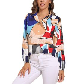 AILLOSA TH-149 V Yaka Kadın Bluz