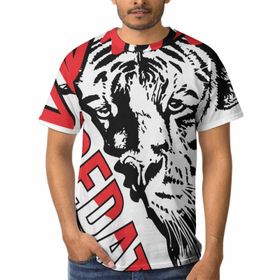 AILLOSA TH-153 3D Baskılı Desenli Kısa Kollu Erkek T-shirt