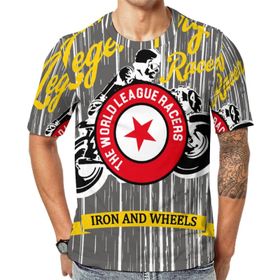 AILLOSA TH-156 Baskılı Desenli Kısa Kollu Unisex T-shirt