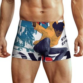 AILLOSA TH-169 Desenli Retro Erkek Boxer Şort