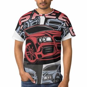 AILLOSA TH-172 3D Baskılı Desenli Kısa Kollu Erkek T-shirt
