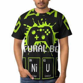AILLOSA TH-183 3D Baskılı Desenli Kısa Kollu Erkek T-shirt