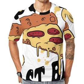 AILLOSA TH-184 Baskılı Desenli Kısa Kollu Unisex T-shirt