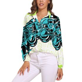AILLOSA TH-186 V Yaka Tunik Kadın Bluz