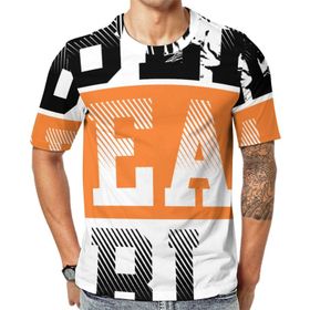 AILLOSA TH-189 Baskılı Desenli Kısa Kollu Unisex T-shirt