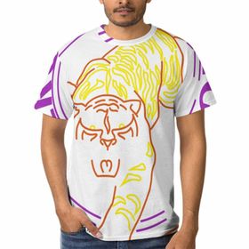 AILLOSA TH-190 Baskılı Desenli Kısa Kollu Unisex T-shirt