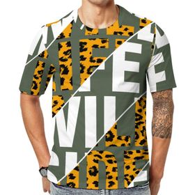 AILLOSA TH-202 Baskılı Desenli Kısa Kollu Unisex T-shirt