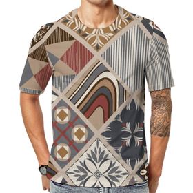 AILLOSA TH-246 Baskılı Desenli Kısa Kollu Unisex T-shirt