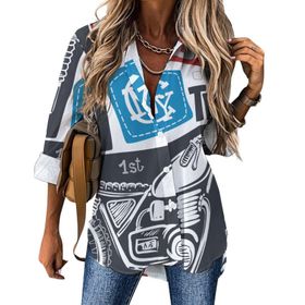 AILLOSA TH-268 V Yaka Tunik Kadın Bluz