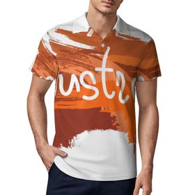 AILLOSA TH-271 3D Baskılı Desen Kısa Kollu Polo Yaka Erkek T-shirt
