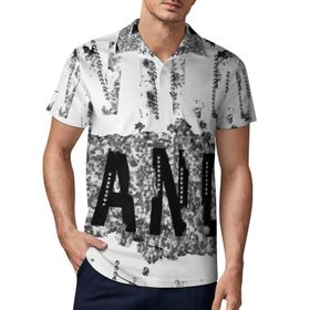 AILLOSA TH-279 3D Baskılı Desen Kısa Kollu Polo Yaka Erkek T-shirt