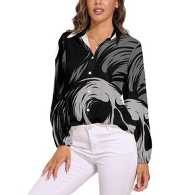 AILLOSA TH-283 V Yaka Tunik Kadın Bluz