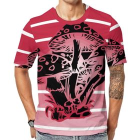 AILLOSA TH-287 Baskılı Desenli Kısa Kollu Unisex T-shirt