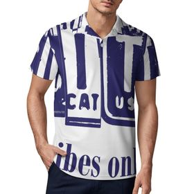 AILLOSA TH-288 3D Baskılı Desen Kısa Kollu Polo Yaka Erkek T-shirt