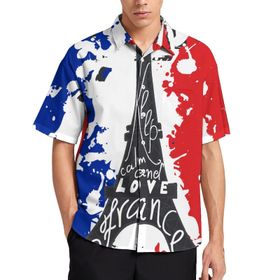 AILLOSA TH-301 Aloha Hawaii 3D Desen Kısa Kollu Erkek Gömlek