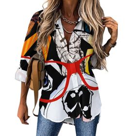 AILLOSA TH-305 V Yaka Tunik Kadın Bluz