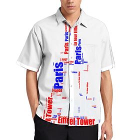AILLOSA TH-306 Aloha Hawaii 3D Desen Kısa Kollu Erkek Gömlek