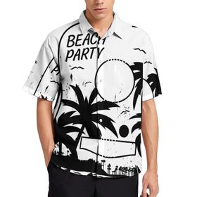 AILLOSA TH-309 Aloha Hawaii 3D Desen Kısa Kollu Erkek Gömlek