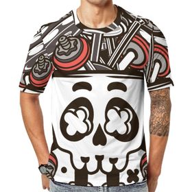 AILLOSA TH-316 Baskılı Desenli Kısa Kollu Unisex T-shirt