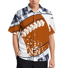 AILLOSA TH-322 Aloha Hawaii 3D Desen Kısa Kollu Erkek Gömlek