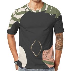 AILLOSA TH-323 Baskılı Desenli Kısa Kollu Unisex T-shirt