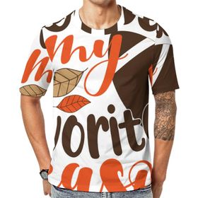 AILLOSA TH-324 Baskılı Desenli Kısa Kollu Unisex T-shirt