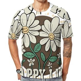 AILLOSA TH-328 Baskılı Desenli Kısa Kollu Unisex T-shirt