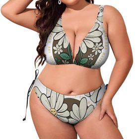 AILLOSA TH-328 Dolgulu İki Parça Büyük Beden Kadın Bikini Seti